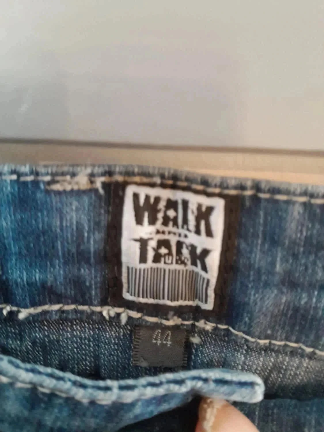 Jeans, cintura baixa, tamanho 44, Marca Walk And Talk – photo 6
